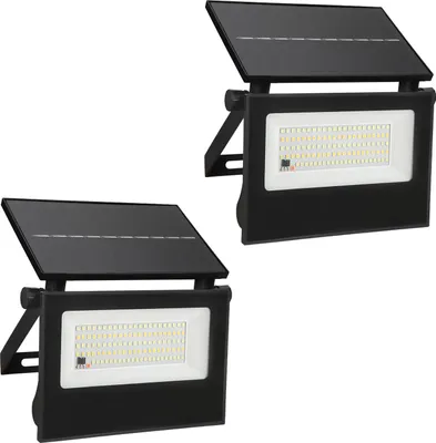 Produktbild von Peviasot 2X LED Solar Wandleuchte Strahler Lampen mit Bewegungsmelder Balkon Außen Treppen