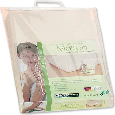Produktbild von f.a.n. glatte Matratzenauflage  Molton Größe 90x200
