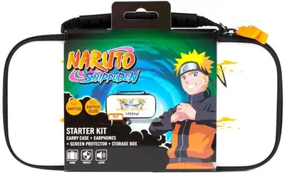 Obrázek produktu pro Konix Naruto, Tvrdé pouzdro, Nintendo, Bílá, EVA (ethylen-vinyl-acetát), Nintendo Switch, Zip