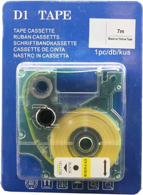 Produktbild von Kompatibel Etiketten für Dymo 45018 Gelb 12mmX7m von ABC