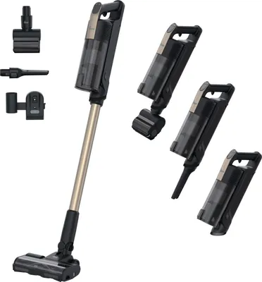 Produktbild von Hoover HF310P 011, 2-in-1-Stabstaubsauger, Beutellos, Schwarz, Metallisch, 0,7 l, Trocken, HEPA