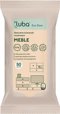 Zdjęcie produktu dla Luba Eco Dom Naturalne ściereczki czyszczące Meble, 50 sztuk