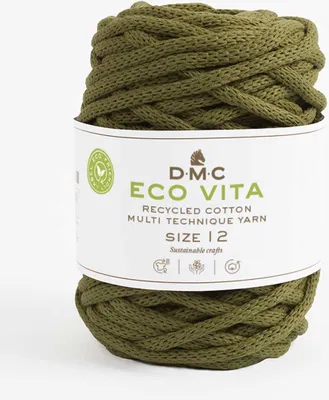 Image de DMC Eco Vita-12 – fil de coton recyclé (4 mm) composé à 80 % de coton et à 20 % de polyester (couleur 83)