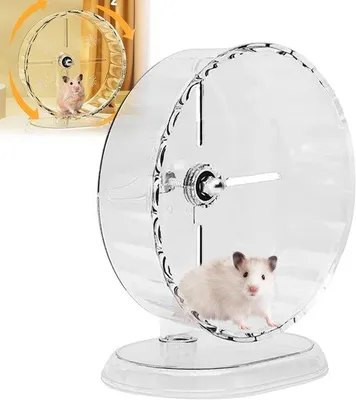 Produktbild von Hamsterrad für kleine Haustiere - Bewegung und Spiel - Geräuschlos - 24 cm Durchmesser - Einzigartig