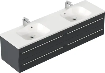 Produktbild von Badmöbel Colossos 180 SoftClose grafit : Grafit Varianten: Grafit