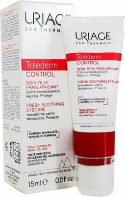 Produktbild von Uriage Toléderm Fresh Soothing Eyecare Hydratationscreme für den Augenbereich zur Beruhigung der Haut 15 ml
