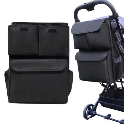 Produktbild von Kinderwagen-Aufbewahrungstasche, 8 Fächer, für Mütter, universell, Wickeltasche, kompatibel mit den meisten Kinderwagen, multifunktional, groß