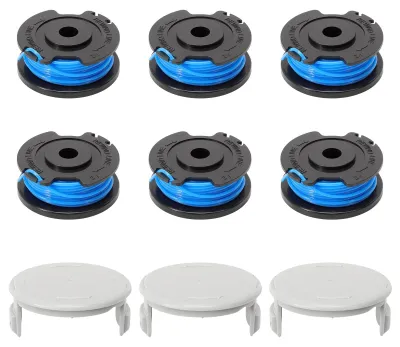 Image de Lot de 6 bobines pour tondeuse, avec 3 protections