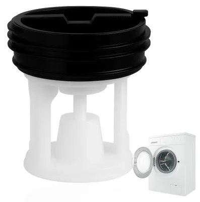 Productafbeelding van Pluisfilter voor afvoerpomp wasmachine, 57 x 45 x 62 mm, eenvoudig te installeren zonder gereedschap, universeel