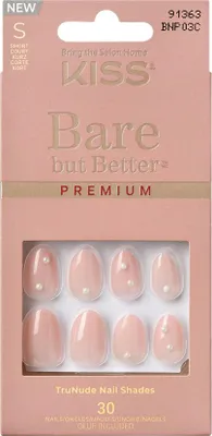 Produktbild von KISS Bare But Better Press-On Nails with Nail Glue Slay Light Nude Skin Short Size Almond Shape