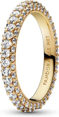 Produktbild von Pavé Ring Timeless für Damen von PANDORA, vergoldet
