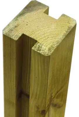 Produktbild von Kreuzholz-Pfosten PLUS mit 2 Nuten 9 x 9 x 188 cm kesseldruckimprägniert