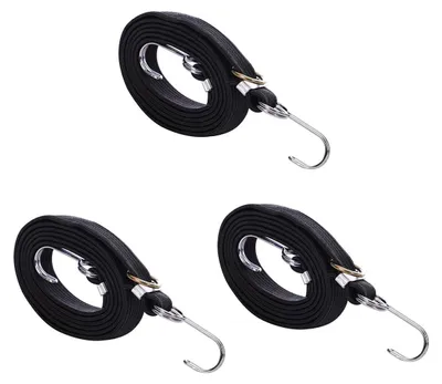 Produktbild von Bungee-Seil, 80 Zoll - Verstellbares, elastisches Seil - Robust - Mit Schnalle/Haken - Rostfrei - Für Camping/Gartenarbeit - Elastisches Seil