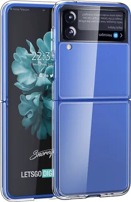 Produktbild von König Design Hülle kompatibel mit Samsung Galaxy Z Flip4 5G Kunststoff Soft Handyhülle - Handy Case Transparent