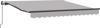 Immagine prodotto di vidaXL Tenda da sole retrattile Grigio chiaro 300 x 250 cm Poliestere e acciaio