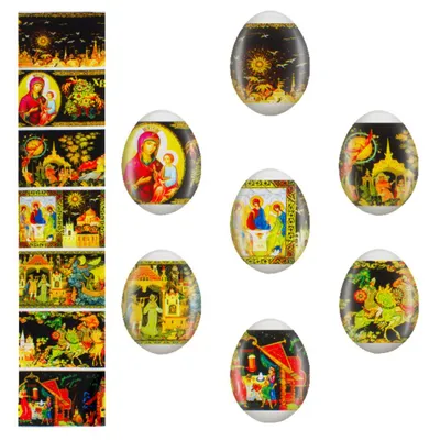Produktbild von Ostereier Dekoration Schrumpffolie Ostern Zauberfolie Thermofolie Paläh