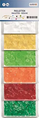 Obrázok produktu pre GLOREX 6 1630 180, Flitre, Viacfarebný, 30 g, 6 kusov