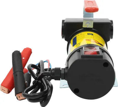 Produktbild von Dieselpumpe - 12 V Kraftstoff-Transferpumpe - Selbstansaugend - 50 L/min - 175 W - Zapfpistole & Gummischlauch - Für Diesel/Heizöl - Schwarz