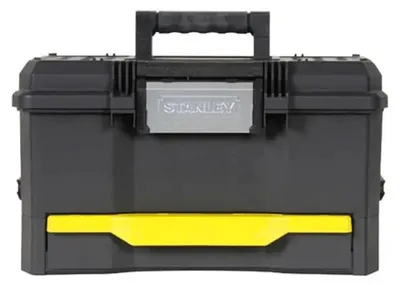 Produktbild von Stanley 1-70-316, Werkzeugkasten, Kunststoff, Schwarz, 14,4 l, 20 kg, 290 mm