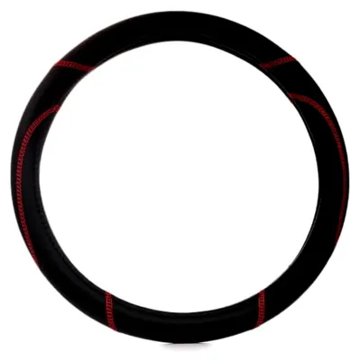 Produktbild von Lenkradbezug schwarz Rot