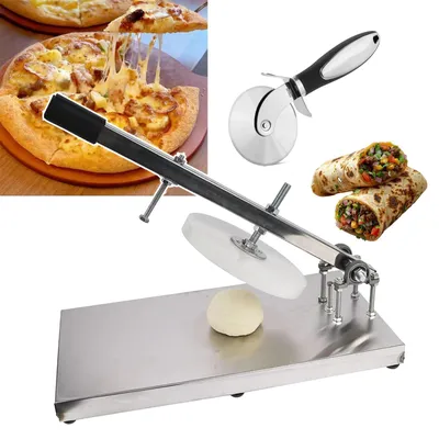 Image de Presse manuelle pour pâte à pizza, en acier inoxydable