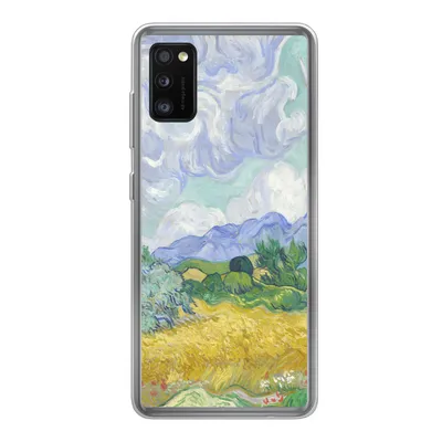 Produktbild von MuchoWow® Handyhülle Schutzhülle Hülle für Samsung Galaxy A41 Weizenfeld mit Zypressen - Vincent van Gogh Silikon Softcase Handy Hülle - Mobiltelefon