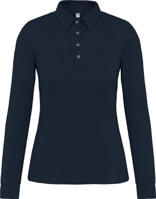 Produktbild von Kariban Langarm-Polohemd für Damen aus Jersey