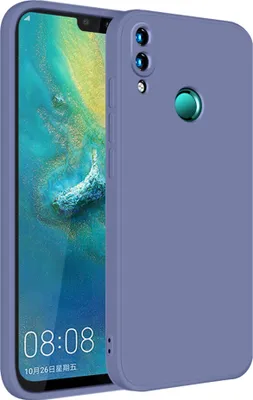 Produktbild von Huawei Y9 2019 Hülle, LaimTop Slim Liquid Silikon Gel Gummi Schutzhülle für Huawei Y9 2019 Grau