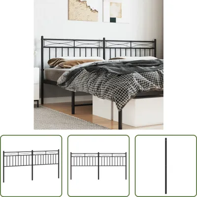 Immagine prodotto di The Living Store Testiera in metallo nero 193 cm