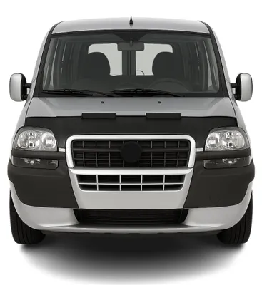 Produktbild von Haubenbra Steinschlagschutz Bonnet Bra für Fiat Doblo 2000-2006 Schwarz Halb