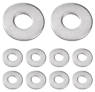 Produktbild von 10 Stück M10x25x1,5 mm Unterlegscheiben, Edelstahl, flache Reparaturringe für Schrauben und Muttern