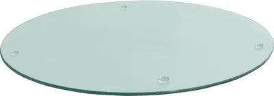 Produktbild von Harbour Housewares Rundes Glasschneidebrett – 30 cm – Transparent