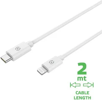 Immagine prodotto di Celly USBLIGHTC2MWH cavo Lightning 2 m Bianco