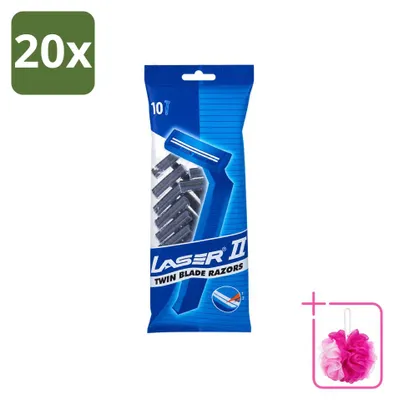 Produktbild von 20 x Laser 2 Einwegrasierer für Männer - Sparpackung - 20 Stücke