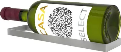 Produktbild von Wand-Weinregal für 1 Magnumflasche, silberfarben, Metall