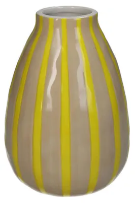 Produktbild von Kersten Vase STRIPES gelb | Ø12x18cm