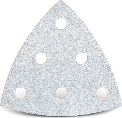 Produktbild von MENZER White Klett-Schleifblätter, 93 mm, 6-Loch, f. Deltaschleifer, Normalkorund (50 Stk.) K40