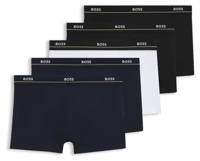 Productafbeelding van BOSS heren boxershorts, 5-pack, open blauw, maat S