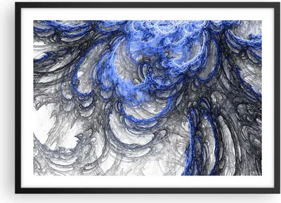 Produktbild von Gerahmtes Poster - Schwarzer Rahmen - Abstraktion modern - 70x50 cm - Wand Bild - Wanddeko - Wandbilder - Kunstposter - Wandposter - Bilderrahmen - Bilder - Kunstdruck - Wandbild - P2BAA70x50-3726