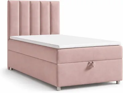 Produktbild von Best for Home Boxspringbett mit Bettkasten Trinity K10-SINGLE 100x200 Bonellfederkern inkl. Topper - Rosa