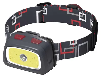 CREE LED + COB LED čelovka P3531, 330 lm, 65 m, 3x AAA