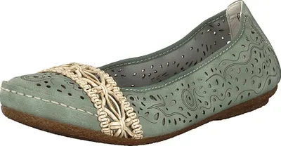 Produktbild von Rieker Damen-Ballerinas 41466-52 grün / 52 Gr. 42