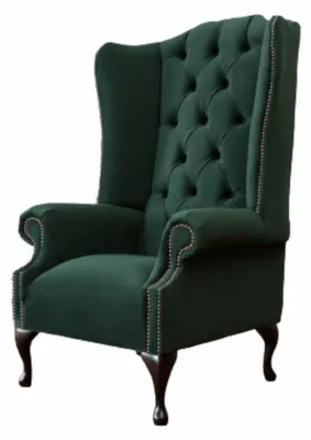 Produktbild von Chesterfield Design Sessel Polster Luxus Textil Couchen Ohrensessel Neu