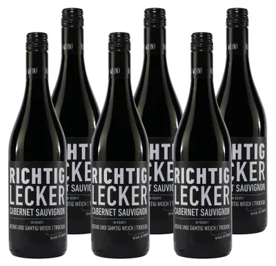 Produktbild von Richtig Lecker Cabernet Sauvignon -trocken- (6 x 0,75L)