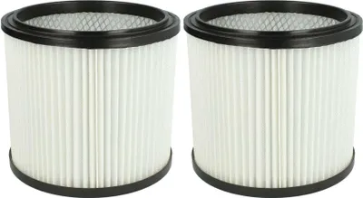 Produktbild von vhbw 2x Faltenfilter kompatibel mit Rowenta Collecto RB 839, RU 630, RU 635, RU 601, RU 605, RB 860, RU 600, RB 850 Staubsauger - Patronenfilter Weiß