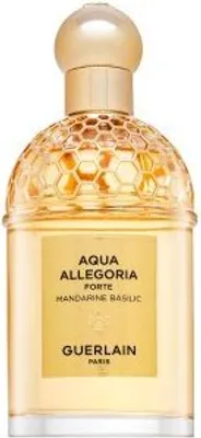 A product shot of a bottle of Guerlain Aqua Allegoria Forte Mandarine Basilic Eau de Parfum.