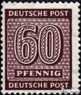 Produktbild von Briefmarken Sowjetische Zone (All.Bes.) 1945 Mi 137X b  postfrisch Ziffer