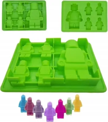 Obrázok produktu pre Silikónová Forma Na Mini Lego Ľudí Želé Fazuľky Cukrové Ľudia Čokoládoví Ľudia