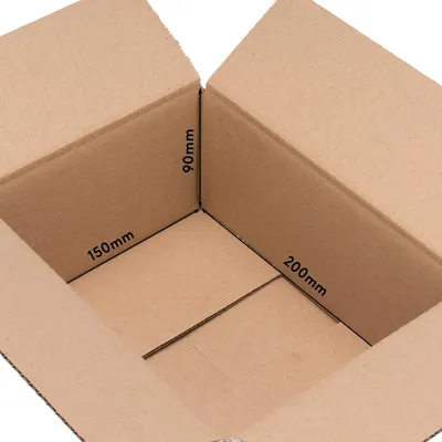 Produktbild von verpacking 50 Faltkartons 200 x 150 x 90 mm Weiß (Außenmaß 205 x 155 x 100 mm) KK 10 1-wellig Versandkarton für kleine Waren DHL Päckchen S DPD XS GLS XS Hermes Päckchen kleine Kartons