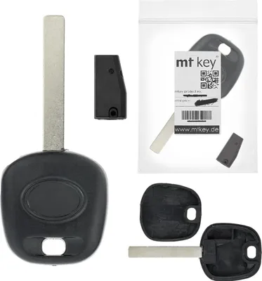 Produktbild von MT-KEY Auto Zünd Schlüssel Rohling TOY51 + ID74 Transponder Wegfahrsperre kompatibel mit Toyota Auris Ab 13